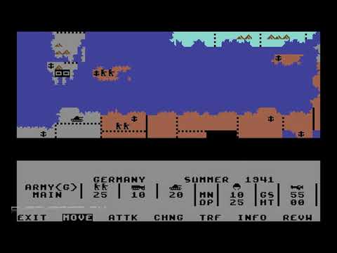 Storm Across Europe - Grand Strategy Wargame by SSI Gameplay (C64 Games)
