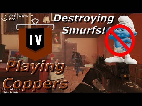Destroying Smurfs! Road To Copper - Rainbow Six Siege Funny Moments