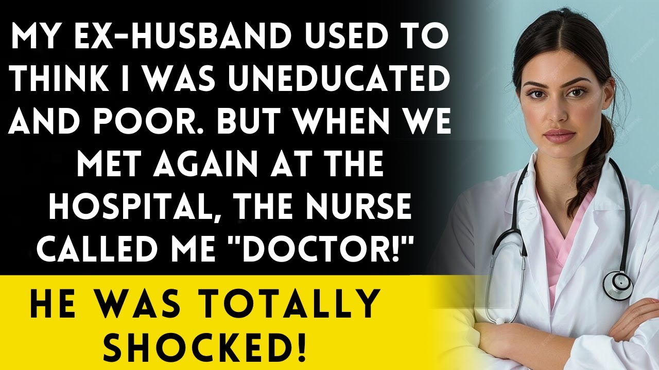 My ex-husband insulted me, saying there's no cure for being uneducated and poor.