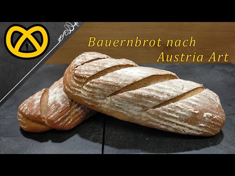 Bauernbrot zum selber backen nach Austria Art ohne Sauerteig