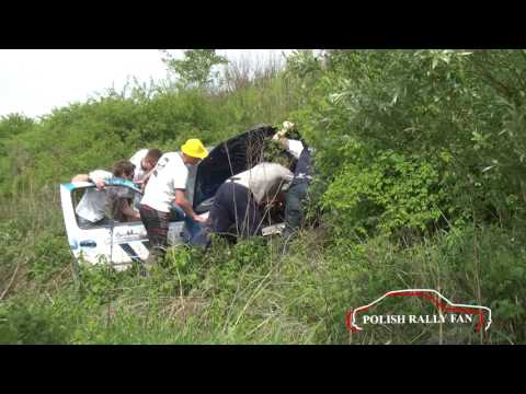 Big Crash,Action,Rescue  6. Rajd Zamkowy Adam WROCŁAWSKI/Marek DOBROWOLSKI CLIO nr.13