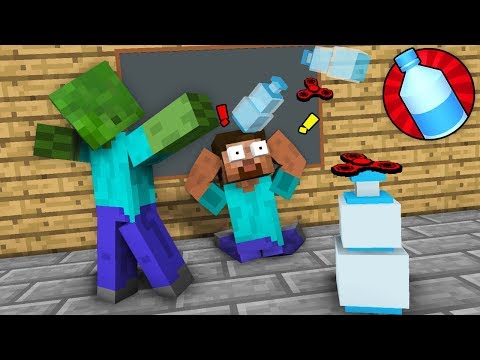 Monster School : AVM SHORTS - STICKMAN CHALLENGE & Epic BOTTLE FLIP CHALLENGE - Minecraft Animation