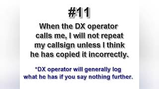 DX CODE OF CONDUCT #11