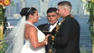 preview picture of video 'Unique Wedding Vows from the Admiral Kidd Club in Point Loma, CA'