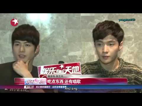 [REQUESTED][ENGSUB] 151105 Yixing & Xuedong Interview Cut