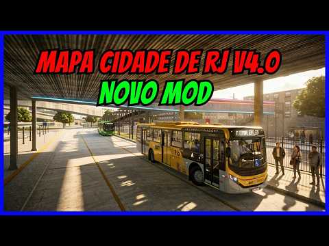 🔴Gameplay Mapa Cidade de RJ V4.0 | Mod Apache Vip V VW 17.230 | Linha 161 | Proton Bus Simulator
