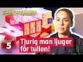 Tullen hanterar en tjurig man som ljuger om mängden cigg han har | Gränsbevakarna Sverige | Kanal 5