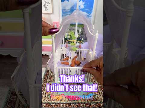 2005 Barbie Nursery Crib | So Many Details!!! Retro Barbie Play Set | My Mini Baby Series 2
