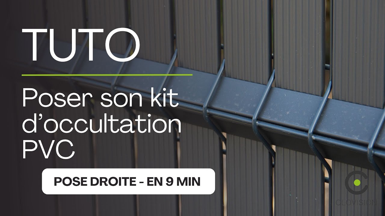 Notice de pose droite Kit d'occultation PVC 