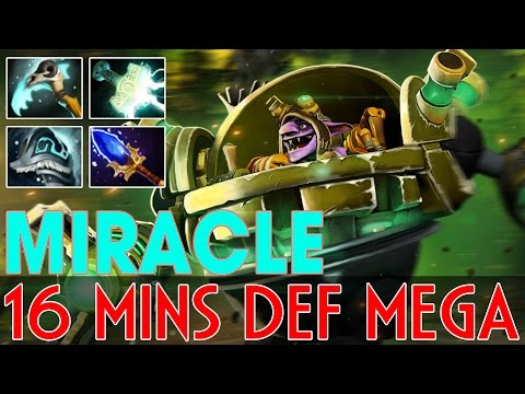 Miracle- Timbersaw - Epic Game with 16 Mins Def Megacreeps