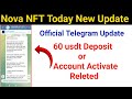 Nova NFT Today New Update Nova NFT Telegram Channel New Update Treasure NFT