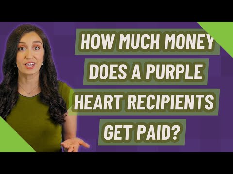 How much money does a Purple Heart recipients get paid?