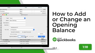 How to Add or Change an Opening Balance in QuickBooks Desktop Mac