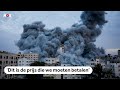 Gebouwen in Gaza-stad vernietigd bij raketaanval