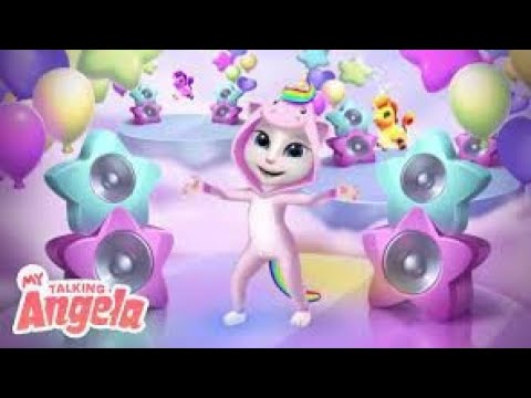 Angela playing guitar and dancing | My Talking Angela Android Offline Game #015  #shorts #short