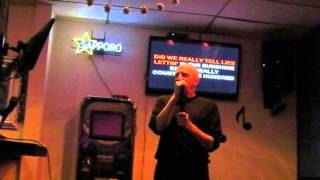 Igor sings karaoke Long Distance Runaround by Yes at Nick's Lounge Berkeley, CA,