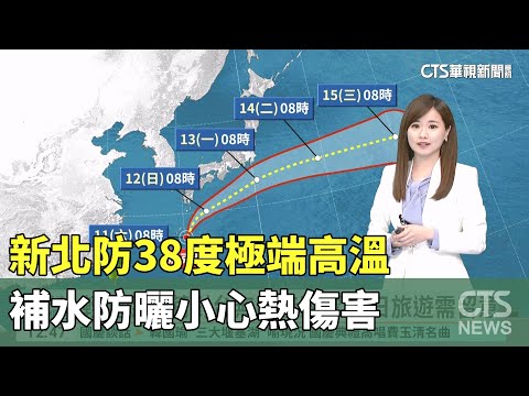 新北防38度極端高溫　補水防曬小心熱傷害