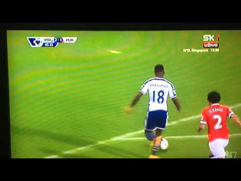 of best action and Goal Saido Berahino, West Bromwich Albion 2 - 1 Manchester United