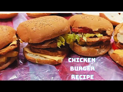 Chicken Cheese Bites Burger Recipe | Chicken Burger Recipe Bangla | How To Make Burger |