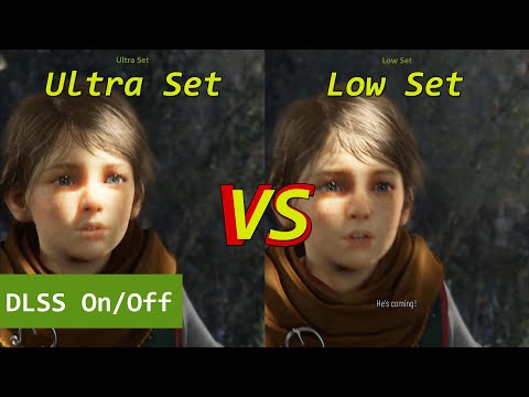 A Plague Tale: Requiem Low vs Ultra (DLSS On/Off) graphic comparison | 2k
