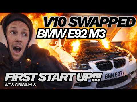 V10 SWAPPED BMW E92 M3 - FIRST START UP & MAPPING PROCESS