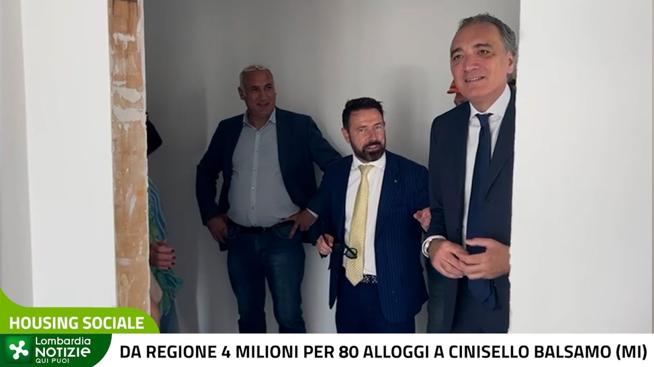 Da Regione 4 milioni per 80 alloggi a Cinisello Balsamo (MI)