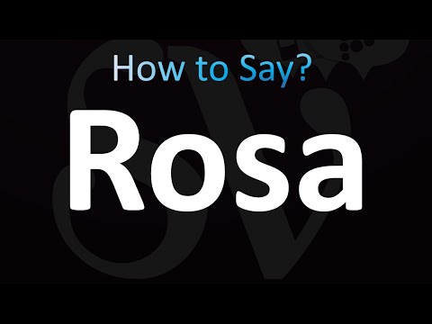 How to Pronounce Rosa (correctly!)