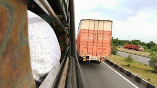 preview picture of video 'Bus Ride on the Chennai Tada National Highway near AP TN State Border'