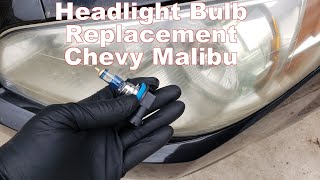 2010 Chevy Malibu Headlight Bulb Replacement 2008-2012