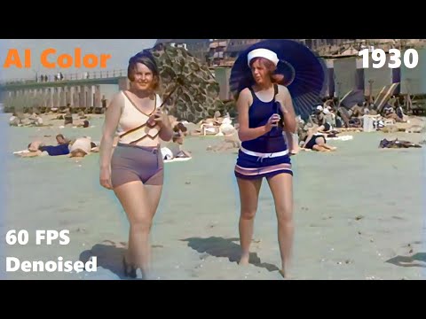 Thumbnail for The Hague, Netherlands 1930 | Den Haag, Nederland [AI Colorized, Denoised, Upscaled, 60fps] by Nederland