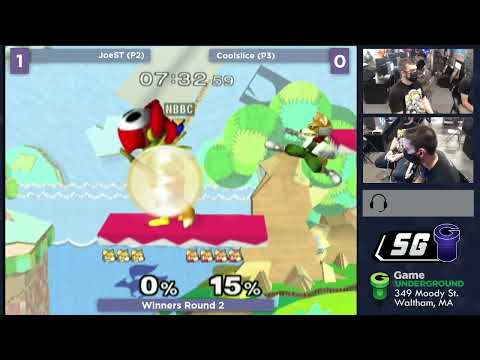 SG 25.11 SSBM - JoeST (Default Fox) vs. Coolslice (Red Fox) - Melee WR2