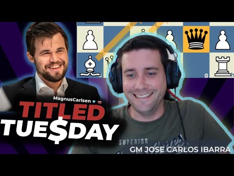 TITLED TUESDAY con el GM IBARRA - Jugando contra Nakamura & Magnus Carlsen