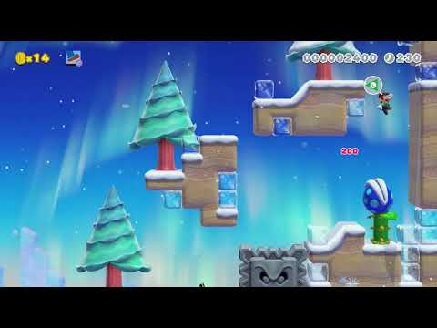 Climbing the Snowy Mountain [SMM2 3DWORLD]