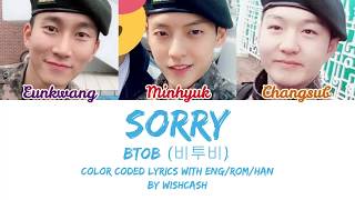 BTOB (비투비) - SORRY (미안해) (Color Coded Lyrics Eng/Rom/Han)