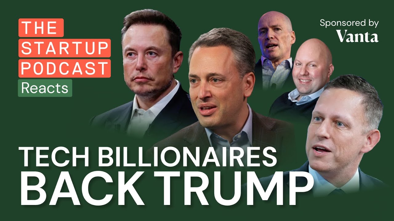Tech Re-alignment: Big Investors Back Trump/Vance After Assassination Attempt (Reacts)