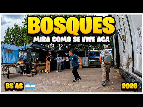 La vida alrededor de la Estación Bosques: recorrida caminando [4K]