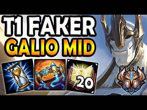 T1 Faker GALIO MID vs KARMA - Ranked Korea ✔️