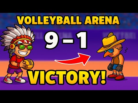 Volleyball Arena | Epic 9-1 Victory! 💥 Crazy Smashes, Pro Gameplay & Insane Skills