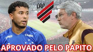 TÉCNICO DO FURACÃO APROVA REFORÇO - CLUBE ANALISA JOGADOR