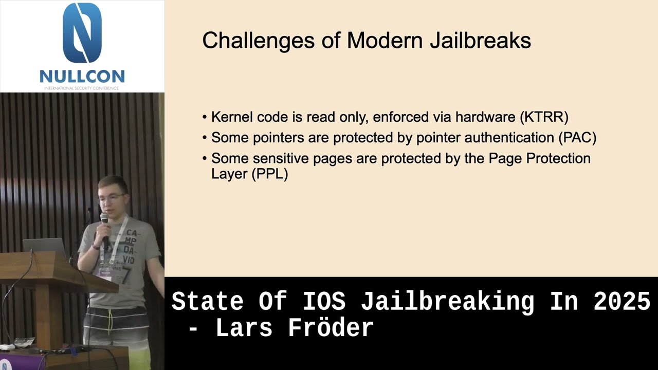Nullcon Goa 2025: State Of IOS Jailbreaking In 2025 - Lars Fröder
