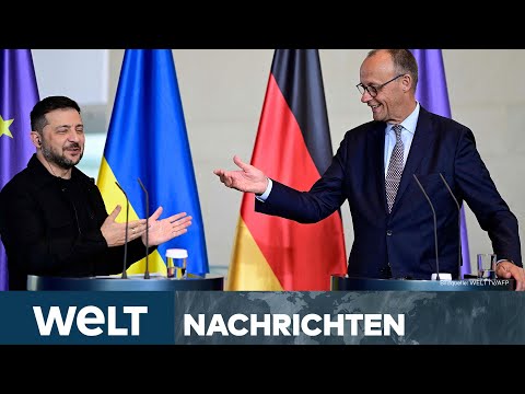 PUTINS KRIEG IN DER UKRAINE: Merz und Selenskyj - Klare Ansage an Trump und Putin | WELT LIVESTREAM