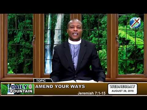 DAILY FOUNTAIN OF AUGUST 28, 2019 - VEN. SUNDAY EKONG ITA