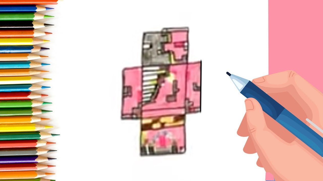 How to Draw easy Zombie Pigman #shorts