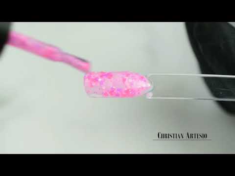 Ημιμόνιμο Βερνίκι Νυχιών Νο 192 Ροζ Παγιέτα Flakes 10ml