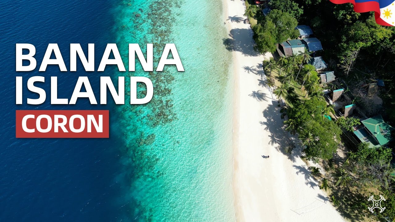 Visit Banana Island with white sand, clear waters, and coral reefs