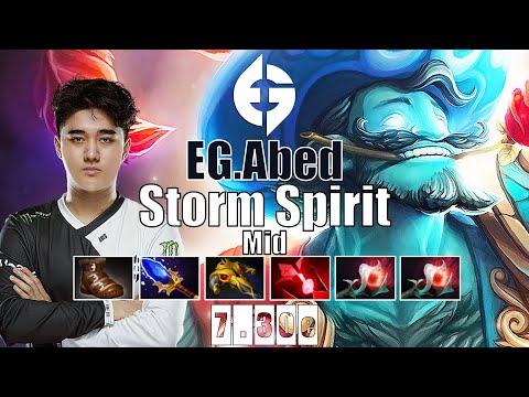 Storm Spirit Mid | EG.Abed | ABED 17 KILLS BULLY MID NO MERCY | 7.30e Gameplay Highlights