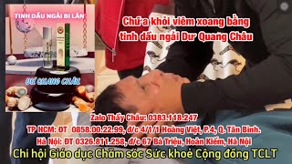 Cure sinusitis with Du Quang Chau wormwood essential oil