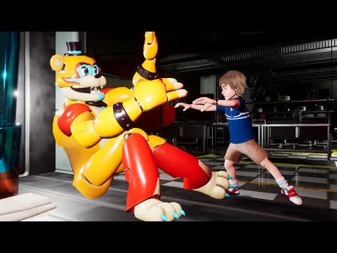 Gregory jumpscares Freddy and destroys him - Five Nights at Freddy's: Security Breach