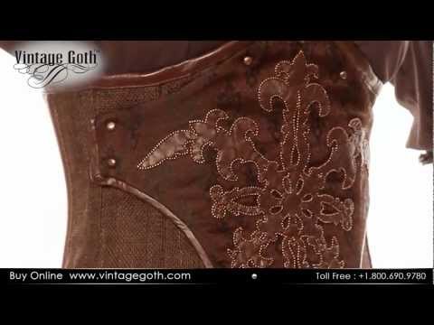 VG-116 : Edwardian Jute Wonder Underbust Corset.