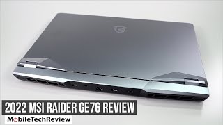 MSI Raider GE76 Intel 12th Gen Review